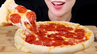 Pepperoni Pizza homemade Cooking and Eating Mukbang ASMR [upl. by Notwen]