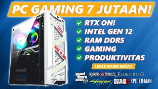 HARGA PAS PERFORMA BUAS PC 7 Jutaan Gaming dan Produktivitas  Rekomendasi Rakitan PC 2024 [upl. by Akiemaj]