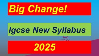 A complete guide for IGCSE New Syllabus [upl. by Doria734]