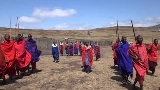 マサイ族の歌＠ンゴロンゴロ、タンザニア その１ Maasai peoples singing at Ngorongoro Tanzania part 1 [upl. by Ibmat]