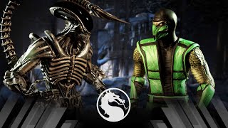 Mortal Kombat X  Alien Vs Reptile Very Hard [upl. by Crespi721]