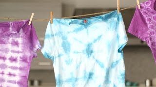 3 Simple Tie Dye Techniques  Martha Stewart [upl. by Sowell]