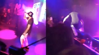 August Alsina Passes Out And Falls Off Stage Different Angles NYC Concert [upl. by Inoj]