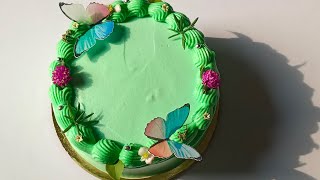 Pinterest Cake design 🎀🦋easy amp simple design to decorate your cake🌸🏵️ chocolate mousse cake [upl. by Nylirad]