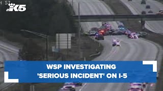 WSP investigating serious incident on I5 north of Marysville [upl. by Darum567]