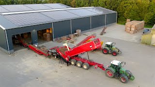 Potato harvest 22  KMWP Farms  2x Grimme Varitron 470  Wevano box filler and more [upl. by Hillhouse]