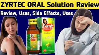 Zyrtec syrup uses in urdu  Cetirizine syrup 60ml Review  Uses Side Effects Dose Use in Pregnancy [upl. by Analah904]