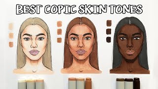 BEST COPIC SKIN TONES 👩🏼👩🏽👩🏿 [upl. by Yenar746]