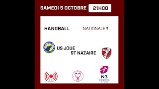 HANDBALL  NATIONALE 3 FEMININE  US JOUE LES TOURS  ST NAZAIRE [upl. by Yellac]