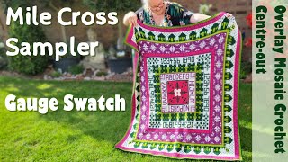 Mile Cross Mosaic Sampler  Gauge Swatch [upl. by Eniamor]