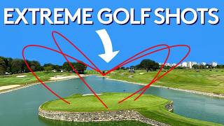 Can Pro Golfers Hit An Island Green With A 100 Yard Slice [upl. by Lorusso]