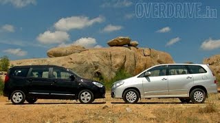 Renault Lodgy vs Toyota Innova  Comparative Review [upl. by Atsedom]