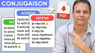 Conjugaison Française Présent de lindicatif Verbes du 1er Groupe Exercice  PDF [upl. by Arman66]