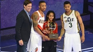 Damian Lillard and Trey Burke Skills Challenge Champions [upl. by Evoy]