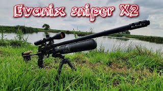 Evanix Sniper II amp 25gr HampN HP Slug 218 [upl. by Releyks257]