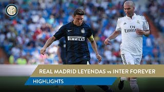 REAL MADRID LEYENDAS 22 INTER FOREVER  Highlights  Zanetti Figo Zidane and more [upl. by Shirline]