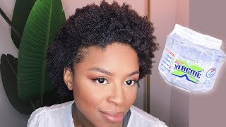 WASH AND GO NATURAL 4C HAIR USING THE WETLINE XTREME GEL [upl. by Ymac]