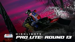 HIGHLIGHTS  Pro Lite Round 13 of AMSOIL Championship Snocross 20222023 [upl. by Odiug612]