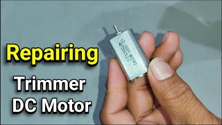 How to Repair Trimmer DC motor  खराब मोटर घर मै बनाओ  15 Volt Dc Motor [upl. by Elamrej]