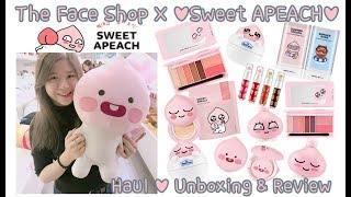 我的最愛APEACH♥The Face Shop X Kakao Friends♥Sweet APEACH♥ 全開箱試用心得  JOANJO [upl. by Aerdnuahs]