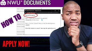 How to upload documents at the NorthWest University NWU  2023 online applications [upl. by Olnay]