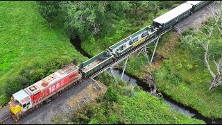 Waihi Goldfields Railway  by Drone [upl. by Casta978]