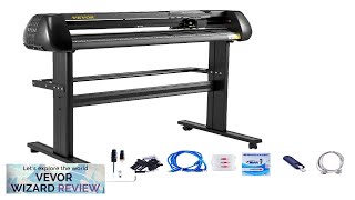 VEVOR 34quot Vinyl CutterPlotter Sign Cutting Machine Software 3 Blades LCD Screen Review [upl. by Magnusson]