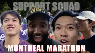 Race Day Vibes  Marathon Run Montreal Canada Quebec Français Vlog [upl. by Nadya]