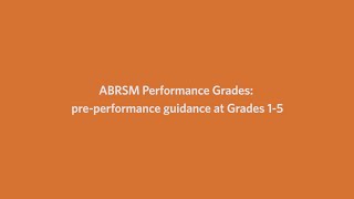 ABRSM Performance Grades preperformance guidance Grade 15 [upl. by Coriss]