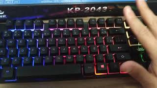 Teclado Gamer Semi MECÂNICO  Knup 2043  BARATINHO [upl. by Alleda194]