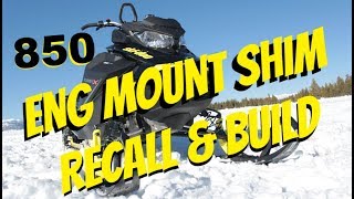 2017 Ski Doo 850 Summit recall RevGen 4 eng shim PTO amp in process build The Dude too [upl. by Adalbert]