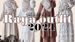 SHOPEE HAUL RAYA OUTFIT 2024  Muslimah melayu vibes [upl. by Oicangi]