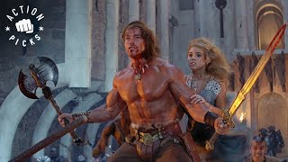 Epic Final Battle Against The Behemoth Full Scene  Conan The Destroyer [upl. by Nref]