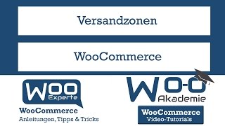 Versandzonen in WooCommerce [upl. by Connors795]