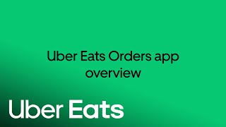 Uber Eats Orders Overview  Uber Eats [upl. by Jasmine]