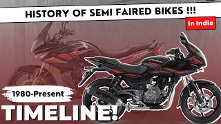 History Of Semi Faired Bikes In India  1980s  Present [upl. by Tiffy]