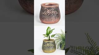 Cement pottery making  Flower vase making diy roomdecor craft diyroom [upl. by Atinaej628]