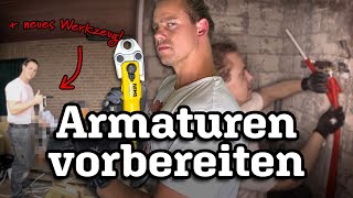 Wandscheiben für Duscharmatur montieren amp Aluverbundrohre verpressen  Aus ALT mach NEU Episode 8 [upl. by Heath93]