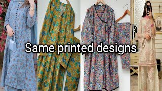 same printed dress design  teenage girlz beautiful dress designs 2024 Fashionideasbyharam [upl. by Berfield]