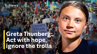 Greta Thunberg interview world on climate precipice but activism offers hope [upl. by Ised]