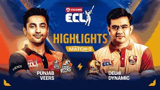 Nitin Chandila ki century padi Harsh ki Punjab ko bhaari  ECLT10 Match 3 Highlights [upl. by Calandria302]