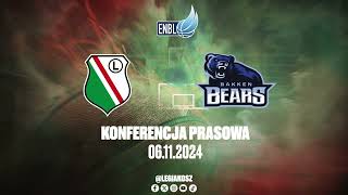 Konferencja prasowa po meczu Legia Warszwa  Bakken Bears [upl. by Atsira]