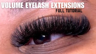 Full Volume Eyelash Extension Tutorial  The BEST TECHNIQUES for Beginners [upl. by Suzan293]