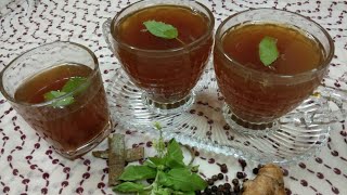 Ayurvedic Kadha Recipe  For Cold And Cough  Immunity Booster Drink Recipe [upl. by Haorbed487]