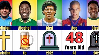 Comparison Pele vs Maradona vs Ronaldo Nazario [upl. by Demmy]