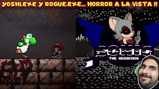 YOSHIEXE Y ROGUEEXE HORROR A LA VISTA   Probando Videojuegos Aterradores con Pepe el Mago [upl. by Ameehs]