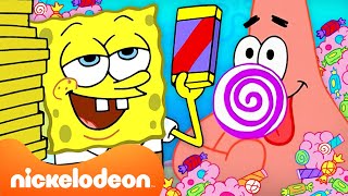 SpongeBob  45 Minuten SÜSSIGKEITEN 🍬  Nickelodeon Deutschland [upl. by Amluz232]