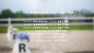 PIKEUR breeches the perfect companion  RIGHT BREECHES RIDE BETTER [upl. by Hume914]