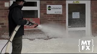 Outdoor Snow Scene  Creating The Trollied Christmas Special [upl. by Earlie]