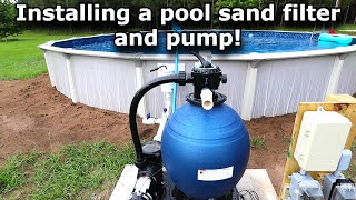 Installing a pool sand filter Pool series 2 Ep 784 [upl. by Tower411]